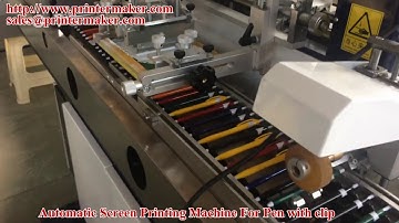 Pen with Clip Automatic Pen Screen Printing Machine
