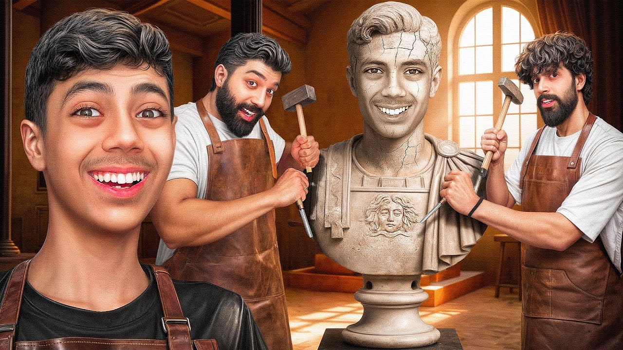 کی مجسمه ساز بهتریه ؟(مجسمه امیرو ساختیم 🤣🗿)