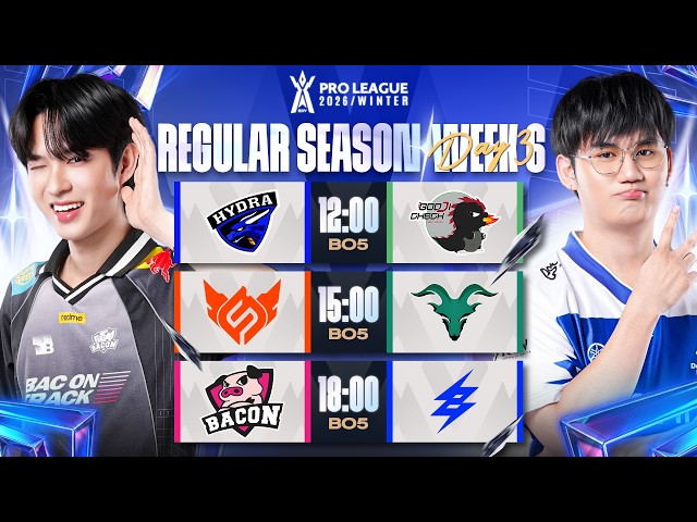 การแข่งขัน RoV Pro League 2026 Winter | รอบเก็บคะแนน Week 6 Day 3