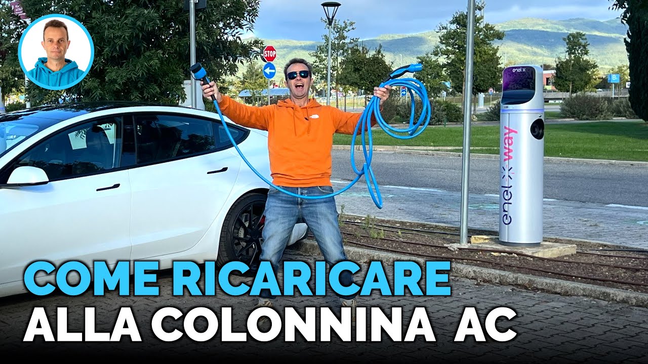 Come RICARICARE auto elettrica in una colonnina. FACILE ?