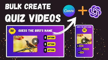 Maak in bulk 100 quizzen in minuten met Canva en ChatGPT Hack