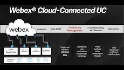 Webex Cloud-Connected UC - Certificate Management Demo
