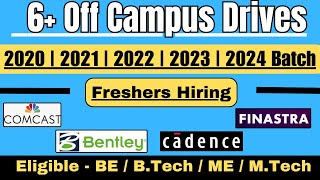 6+ OFF Campus Drive For 2024 , 2023 , 2022 , 2021 Batch Hiring | Freshers Job | IT jobs for freshers
