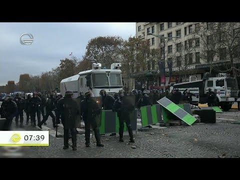 საფრანგეთში საწვავზე ფასების ზრდას აქციებით აპროტესტებენ