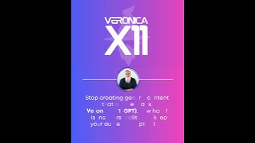 Veronica X11 (GPT) - Your Tool for Social Media Growth!