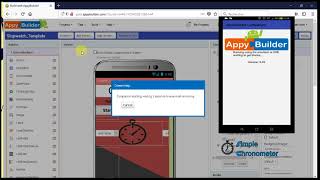 My first app - Simple chronometer (Appybuilder) screenshot 3