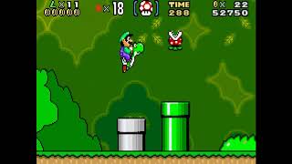 Super Mario Advance 2 Super Mario All stars Luigi showcase + SNES Colors