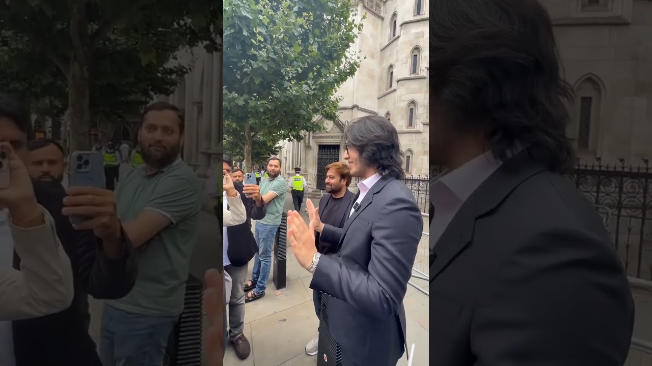 Shayan Ali's media talk outside the London High Court.