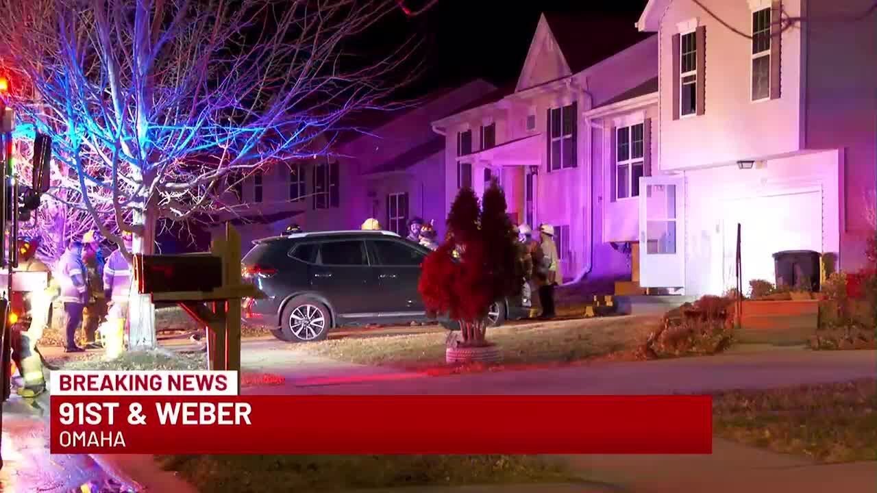Crews fight late night fire at Omaha metro home - YouTube