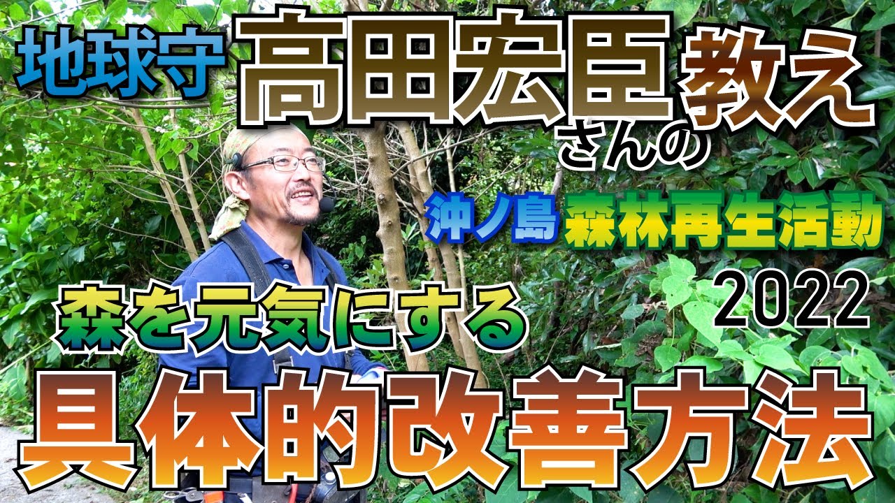「土中環境」の高田宏臣さんによる森を元気にする具体的方法2022 館山・沖ノ島の森林再生