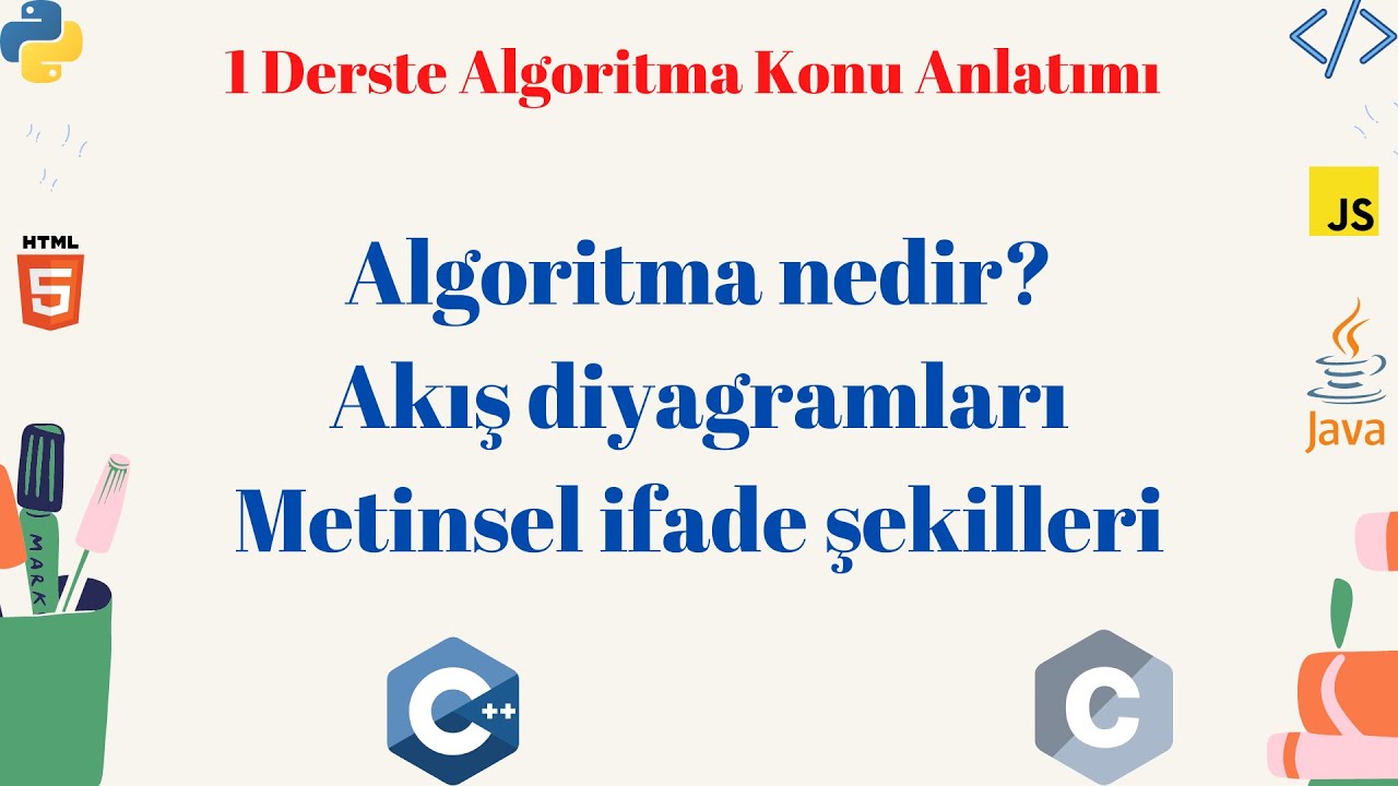 Algoritma Dersleri-1 || Algoritma nedir? || Akış Diyagramları ...
