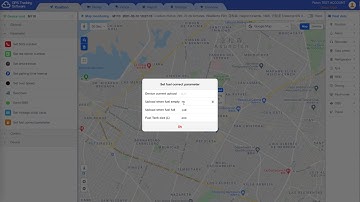 Fuel monitoring device parameter setup