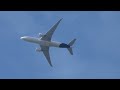 A passagem do 777 sobre Sorocaba cargo da lufthansa