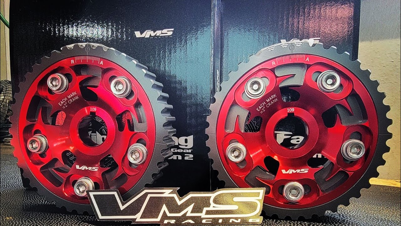 UNBOXING VMS RACING GEN 2 H22 ADJUSTABLE CAM GEARS! YouTube