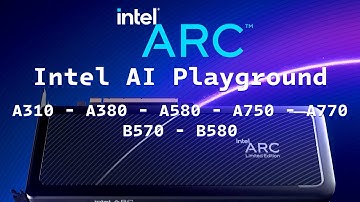 Intel AI Playground - Stable Diffusion for Intel ARC GPU - Tested every Intel ARC to generate image