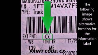 How to Find your Mercury Paint Code