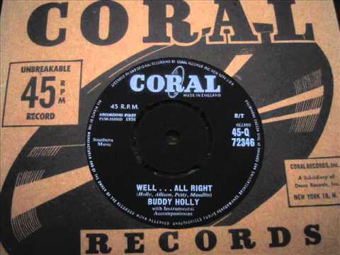 Buddy Holly - Well...All right - YouTube