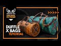 How to make duffle x round bags diy tutorial with pdf pattern