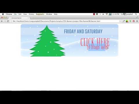 How To Create Animated Banners with CSS- part 15