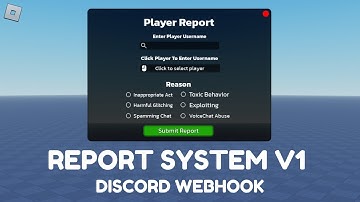 Player Report System in ROBLOX (Webhook)