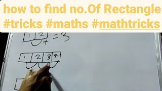 how to find no.Of Rectangle #tricks #maths #mathtricks #shorts