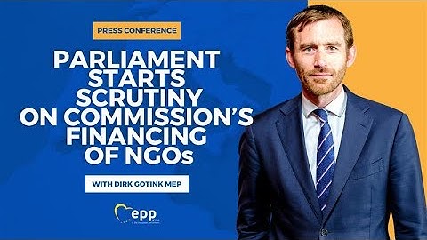 Parliament starts scrutiny of the Commission’s funding of NGOs - Press conference