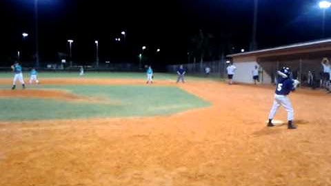 Nick Furetta stealing first base