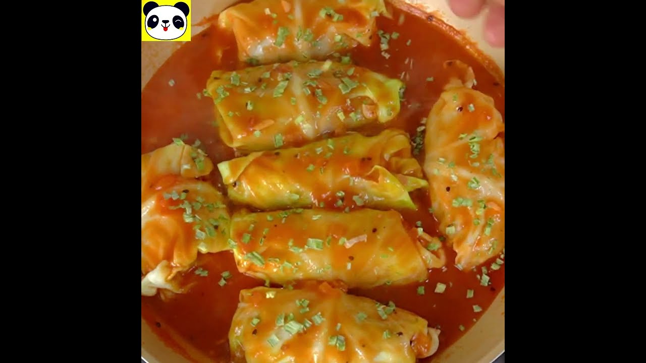 ROLLITOS DE COL O REPOLLO RELLENOS DE CARNE MOLIDA RECETA FÁCIL Y SUPER DELICIOSA   😍🤗