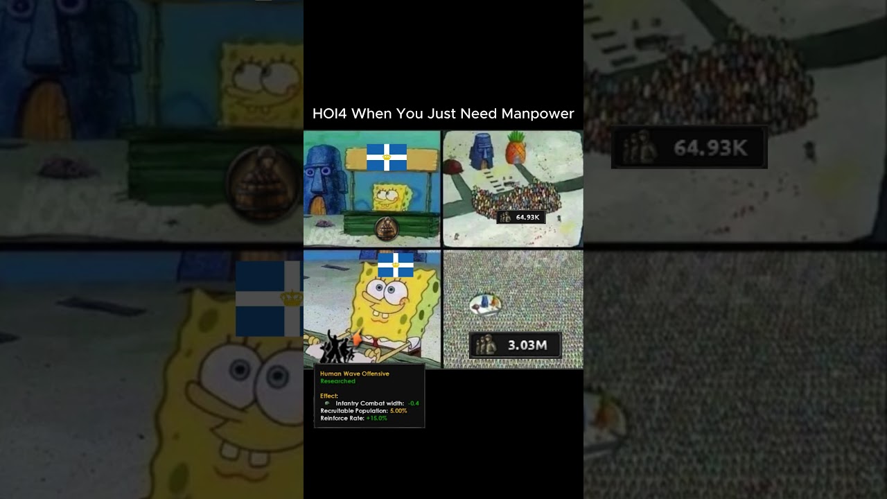 HOI4 When You Just Need Manpower