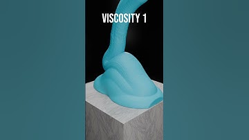Viscosity in Action 🧪 | Satisfying Fluid Simulation #Shorts #satisfyingvideo #blender #3d #3dart