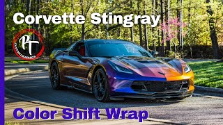 2015 Corvette Stingray | Color-shifting Color Change Wrap | Timelapse | PT Custom Graphics