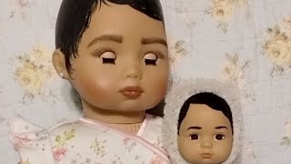 Repainted American Girl Biddy Baby And Blix
