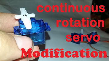 How to make a continuous rotation servo!!/ 360% mod/ ULTRA RC