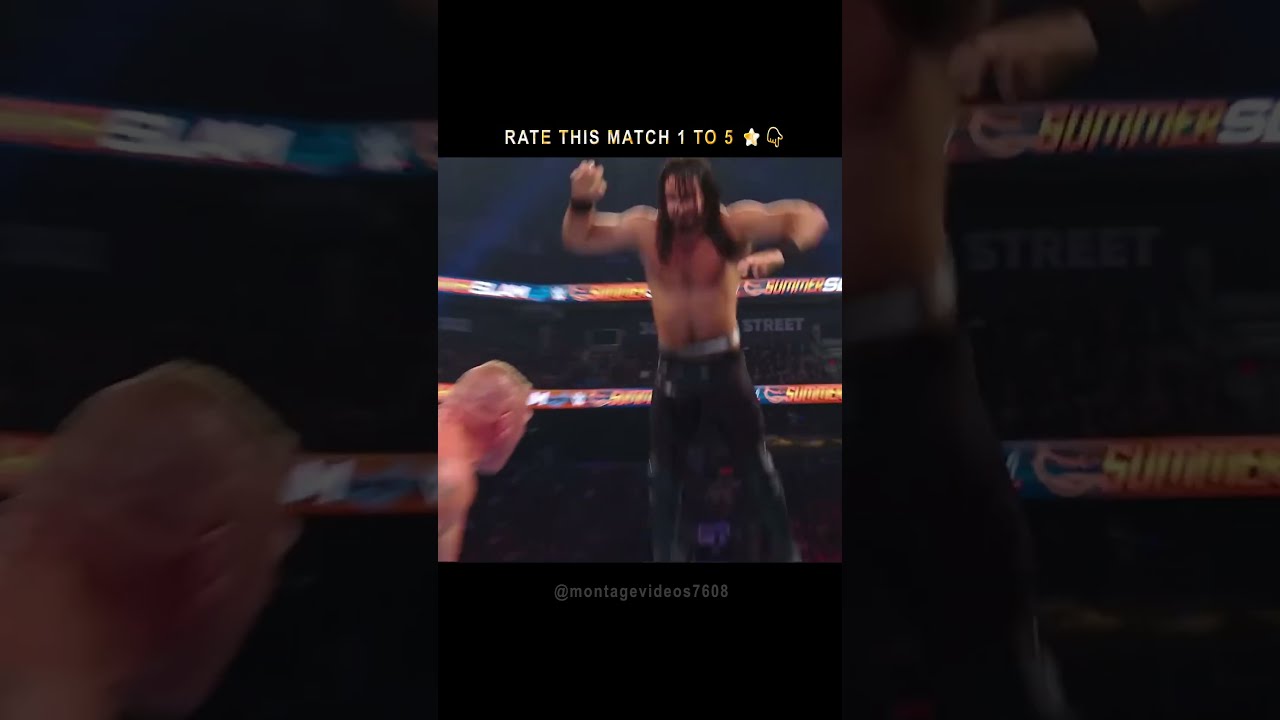 💥 Brock Lesnar vs Seth Rollins | Universal Title Showdown ⚔️ | 🔥🏆