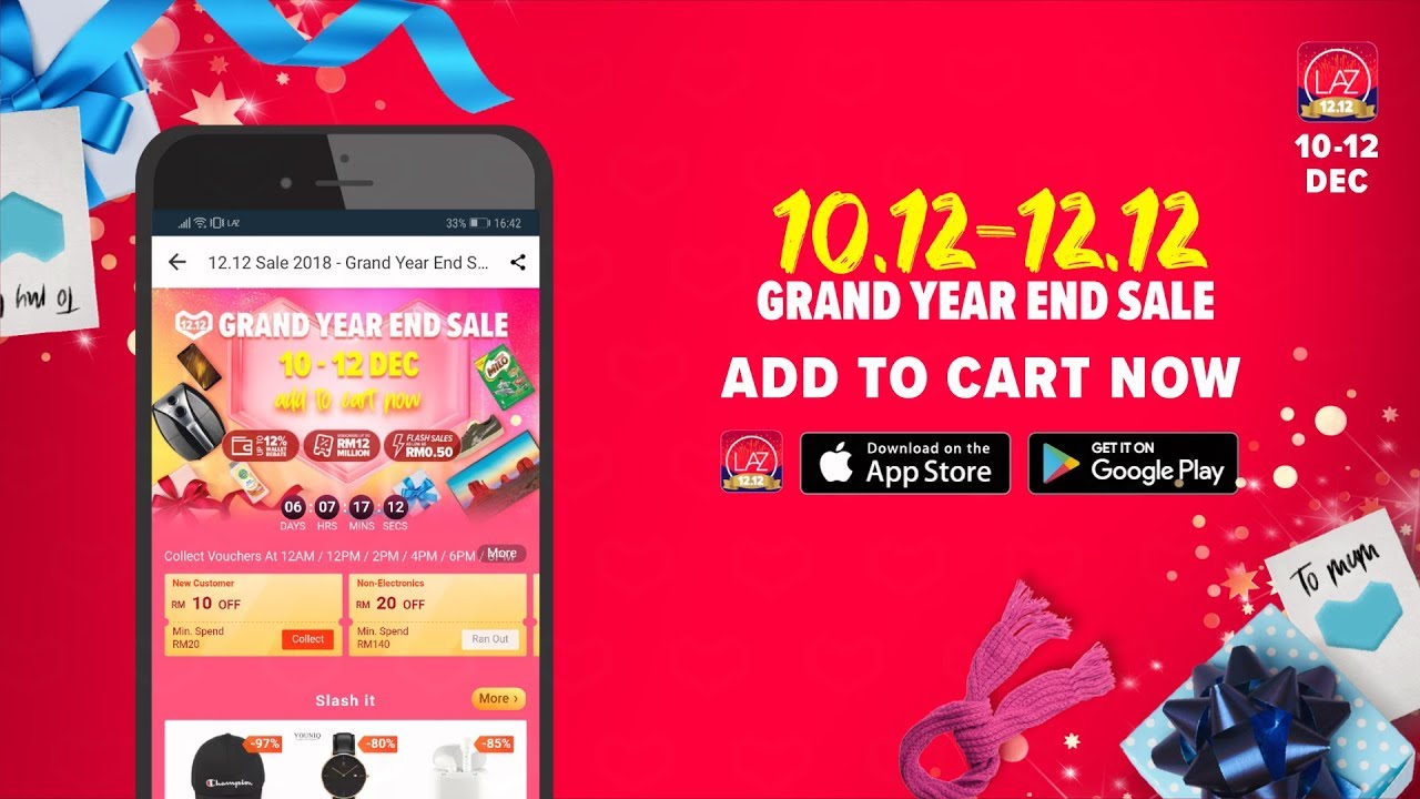 LAZADA 1212 Grand Year End Sale #MYLazada1212 - YouTube