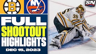 Boston Bruins at New York Islanders | FULL Shootout Highlights - December 15, 2023