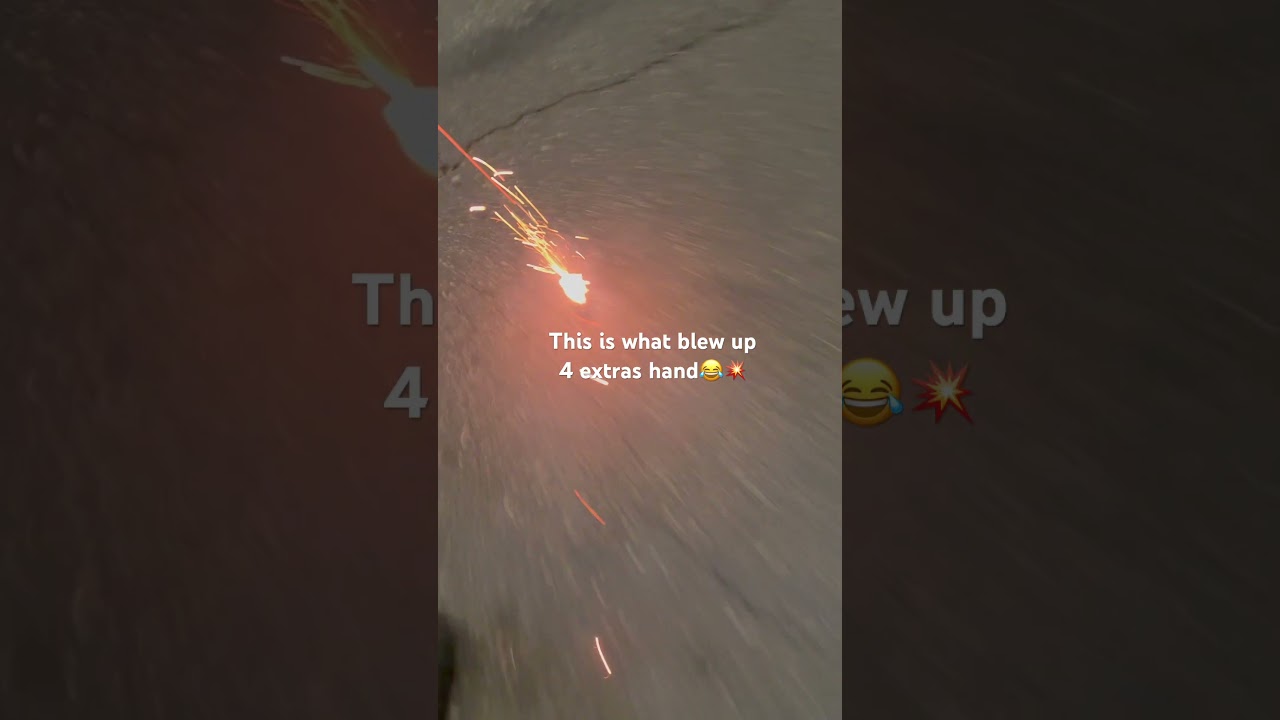 4 extra hand blows up same firework 