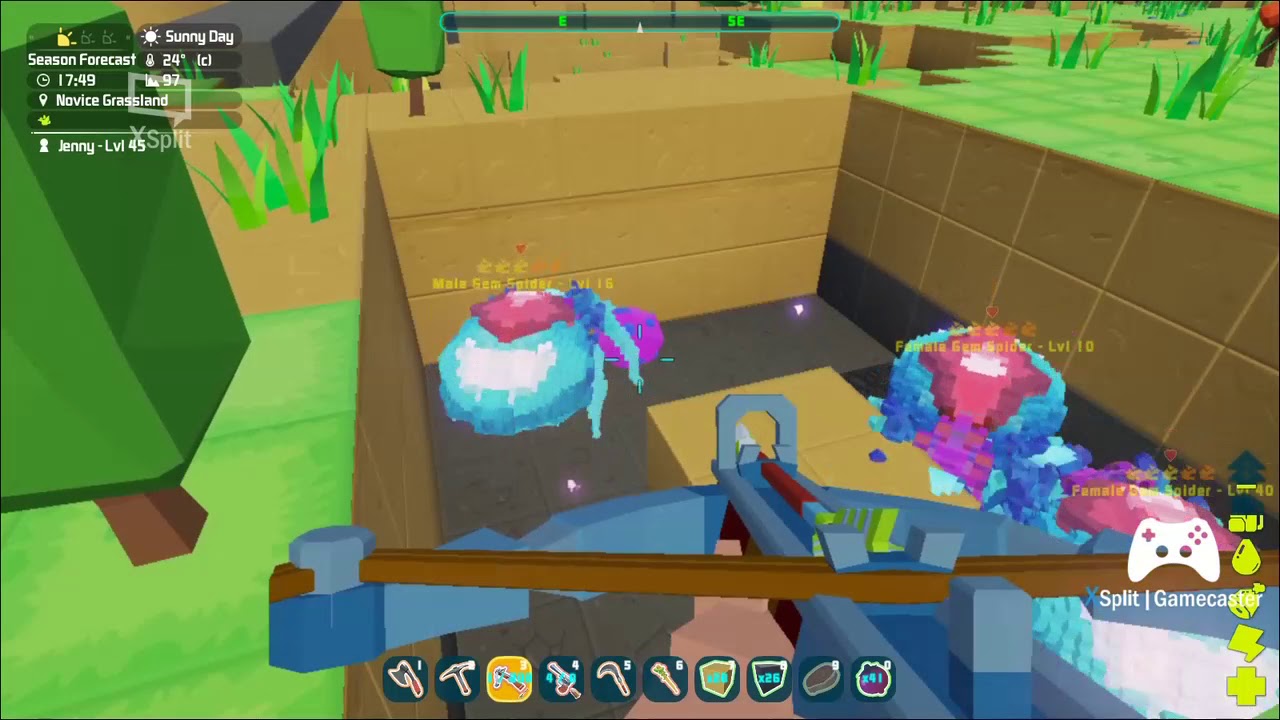 pixark ep 20 gem spider farming and putting a Gargoyle to sleep