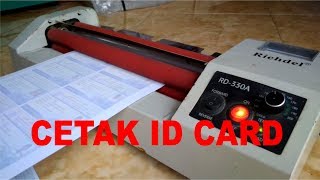 Cetak ID Card Menggunakan Bahan PVC