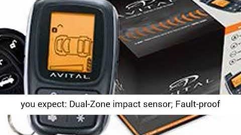 Avital 5305L Security System with 2-Way LCD Display Remote