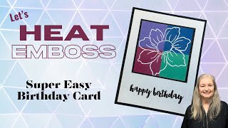 How to Heat Emboss and Jazz Up This Stunning Card! #howtoheatemboss #quickandeasy