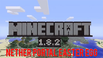 Minecraft: New Nether Portal Easter Egg in 1.8.2 Tutorial World (xbox 360)