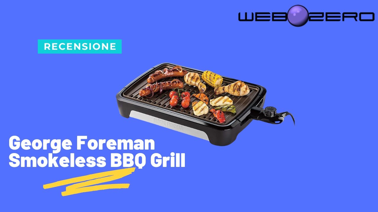 video George Foreman Smokeless BBQ Grill
