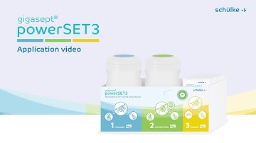 Instructions for using the gigasept® powerSET3