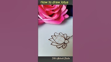 Easy Lotus Tutorial Design || Easy Trick Mehandi designs || #mehndi #viralvideo #henna #shorts