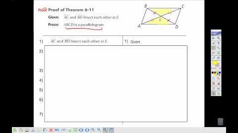 Geo 6-3 Proving Parallelograms