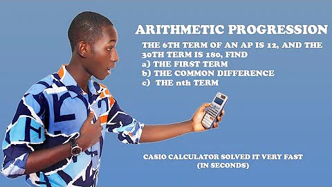 ARITHMETIC PROGRESSION CALCULATOR TRICKS: Solve fast with casio fx-991 es plus calculator. 