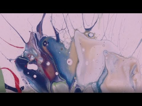 Abstract Paintings On Recycled Vinyl Records by Redideo