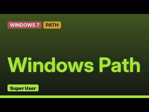 Lost Path environment variable, how to restore?