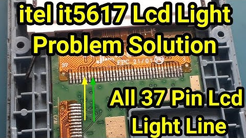 itel 37 pin display light solution | Itel it5020 Lcd Light | itel 37 pin lcd | itel lcd light jumper